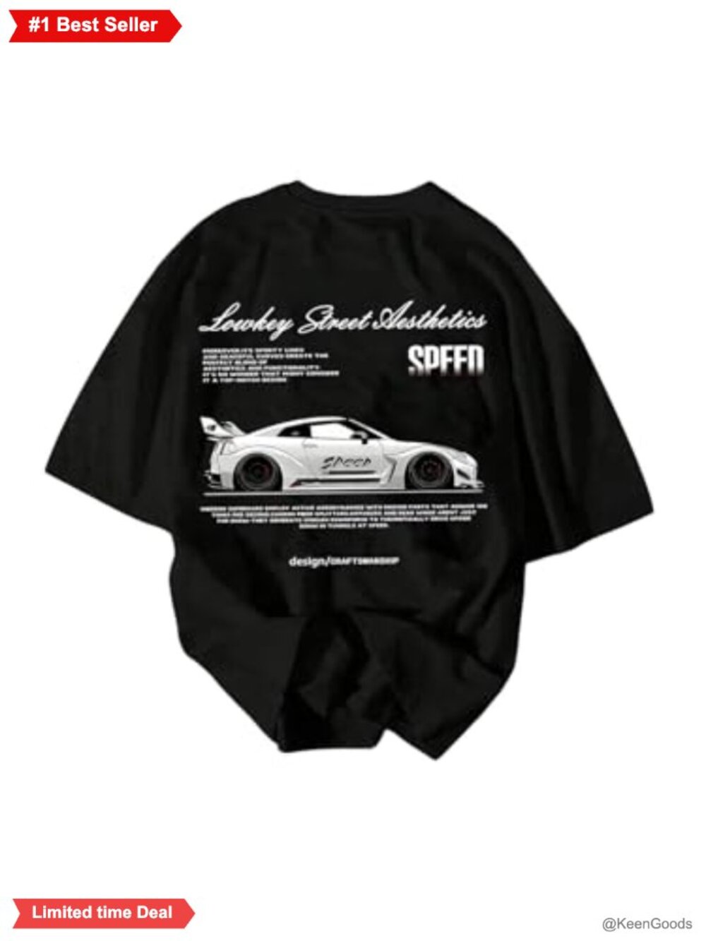 Men's Graphic Tee Short Sleeve Crew Neck Loose Fit Streetwear T-Shirt